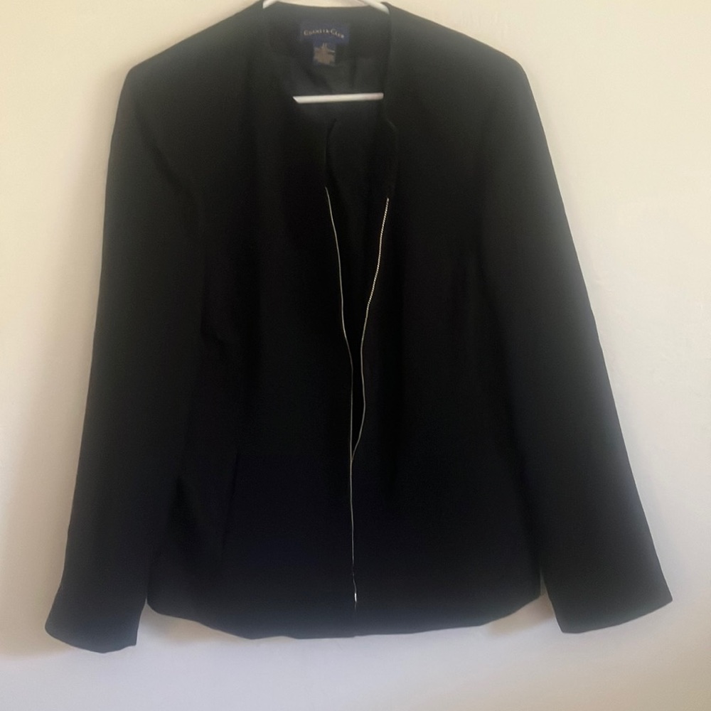 FINAL MARKDOWN Charter club zip front jacket 14